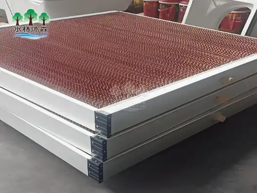 Evaporative cooling pad dimensions and sizes for poultry buildings